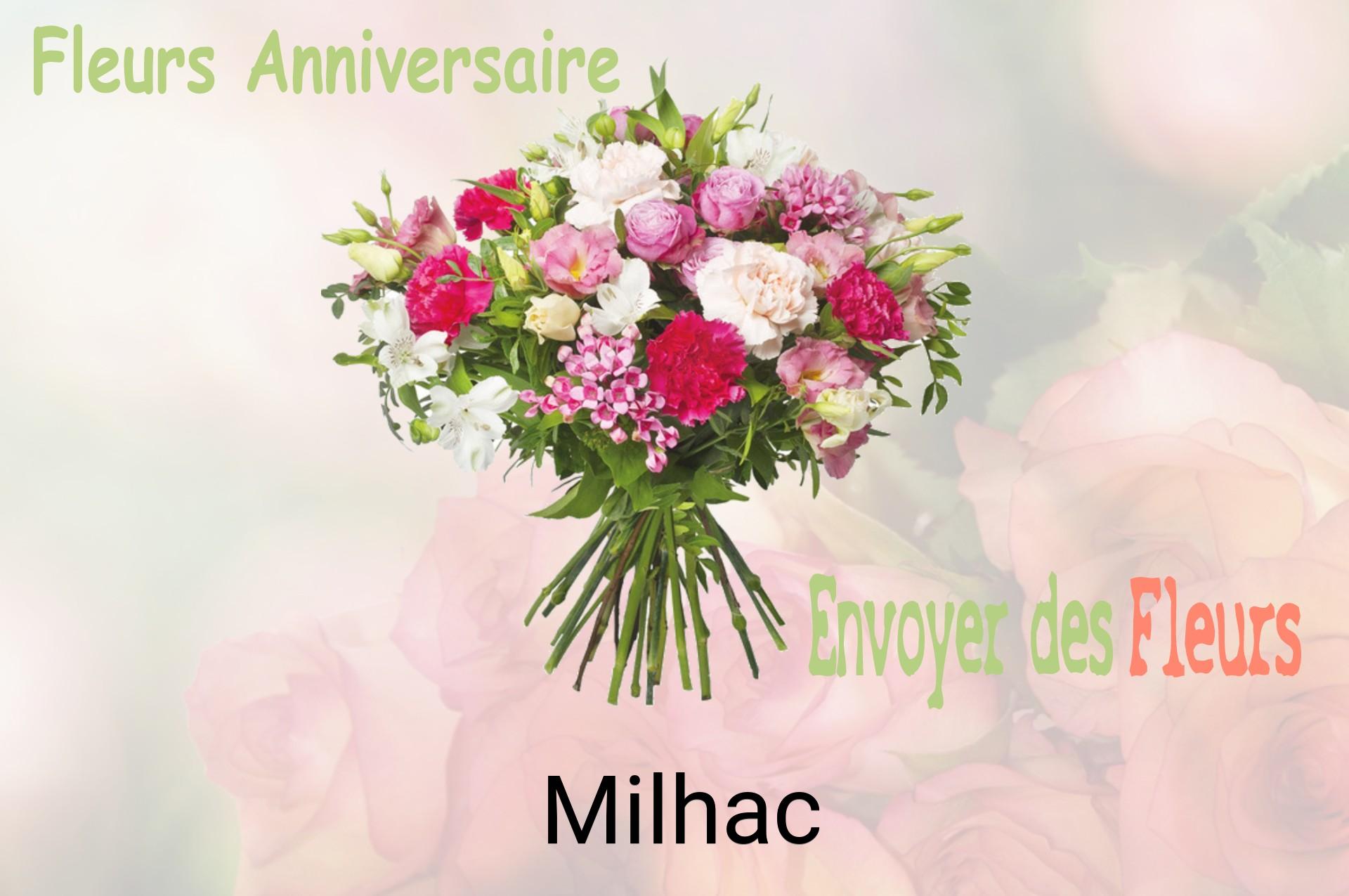 Bouquet de fleurs d’anniversaire livré à Milhac